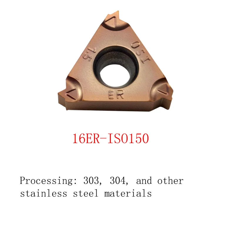 10PCS CNC 외부 스레드 카바이드 인서트 16 IR 16 ER 내부 스레드 선택 터닝 인서트 스테인레스 스틸 용 블레이드