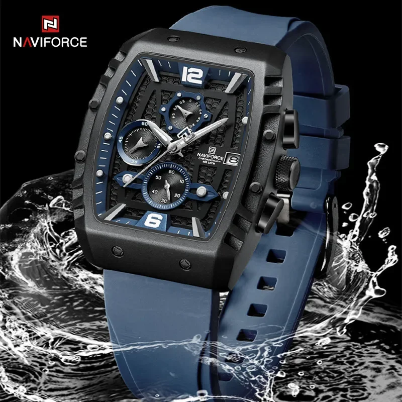 2024 Top Brand NAVIFORCE New Men Luxury Watches Chronograph Sport