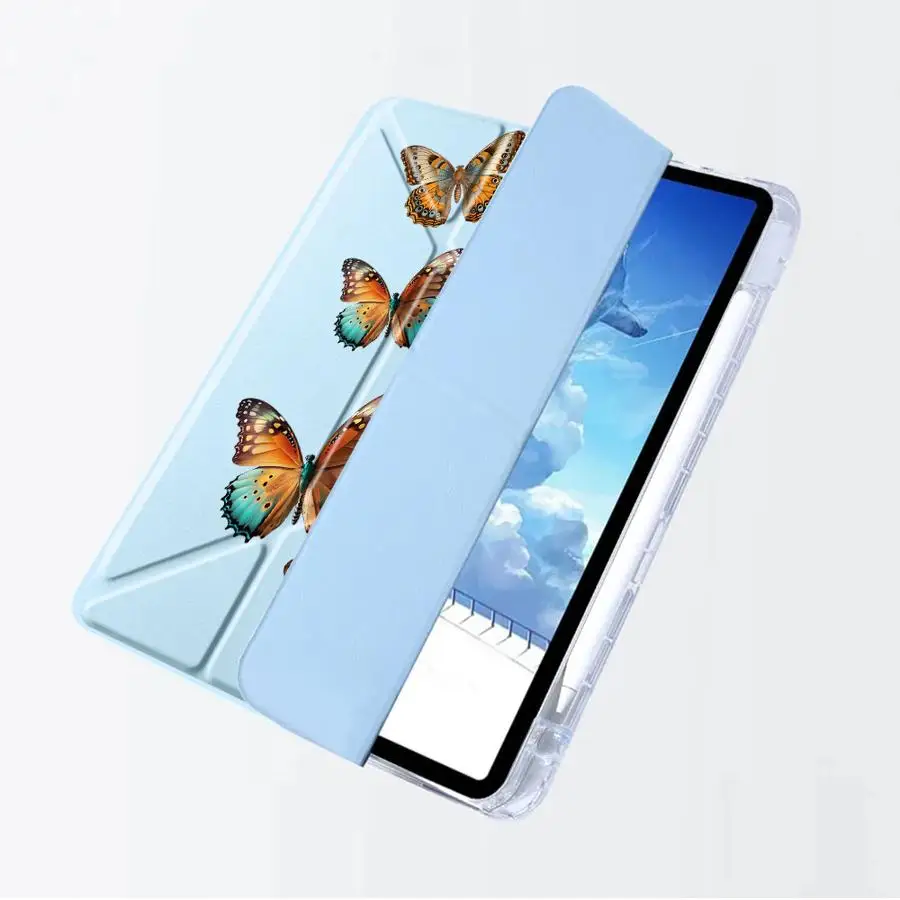 Vibrant Butterflies Y-Fold Tablet Case with Stand Feature
