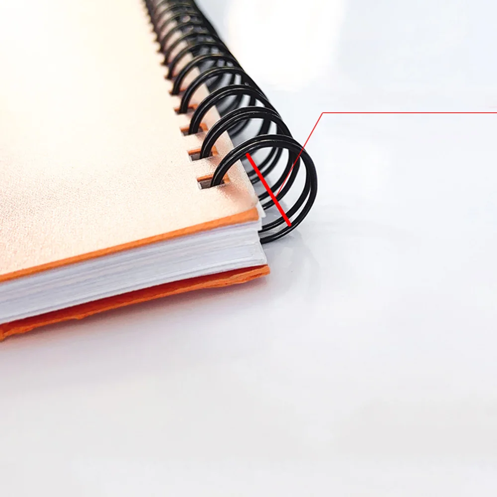 A4 바인더 이중 와이어 바인딩 100개 메탈 YO 더블 코일 캘린더 바인딩 코일 노트북 스프링 북 링 와이어 O 바인딩