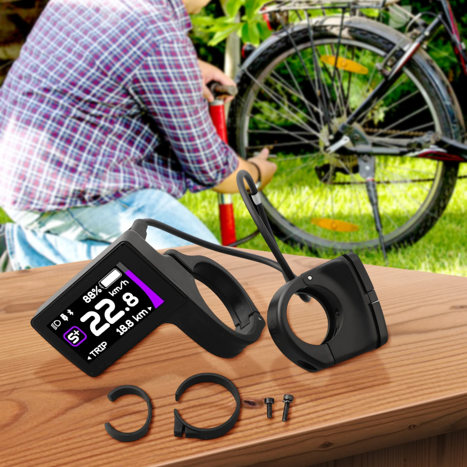 

1 X Bike Display Ebike CAN Protocol Display For Bafang M560 M600 M510 M820 Electric Motor DPC245 Cycling Equipment