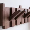 Wood Coat Racks Wall Mounted Keys Hats Organizer Entry Door Porch Hanging Coat Rack Piano Keys Shaped Clothes Hooks Home Decor 3