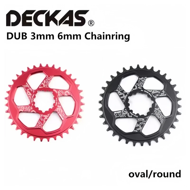DECKAS DUB Crankset Bicycle Bike Crown Aluminum Alloy 3mm 6mm Offset Round Oval Chainring For Sram SX NX GX X01 XX1 MTB Crankset
