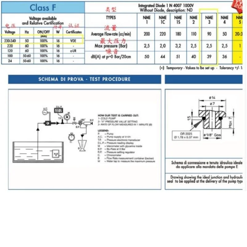 de alta pressao nme tipo 3 maquina cafe j 220v 16w 03