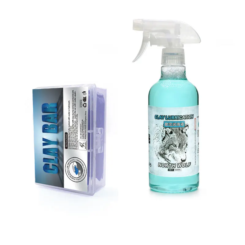 100g Car Cleaning Clay Bar With 500ml Lubricant