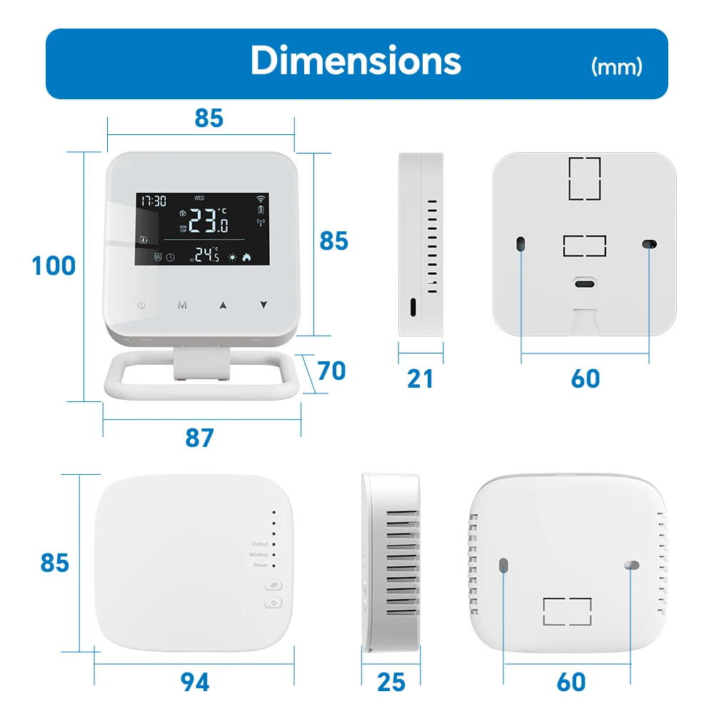 Smart Programmable Temperature Controller WiFi Wireless Thermostat for Gas Boile