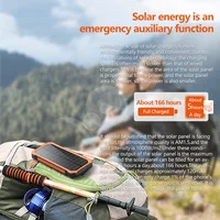20000mAh Solar Power Bank with Wireless Charging, 2 USB & USB-C Ports, Waterproof & Bright LED Flashlight for Outdoor 2