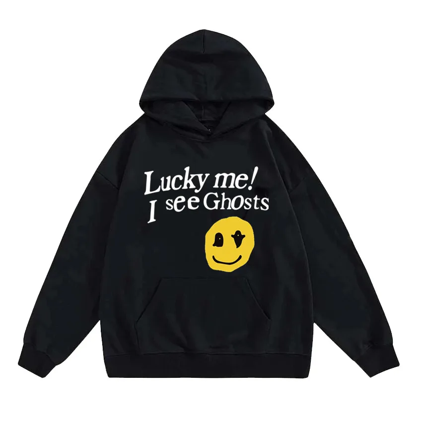 Lucky Me I See Ghosts Mens Hooded Pullover Oversized Sweatshirts 1