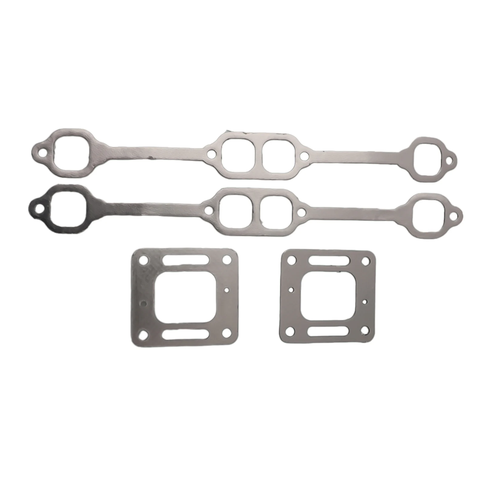 Exhaust Gasket Kit Manifold 1Set For Mercruiser 5.0 Mpi 5.7 350 Mag Riser Block V8 Elbow Block To Manifold Gaskets Replacement