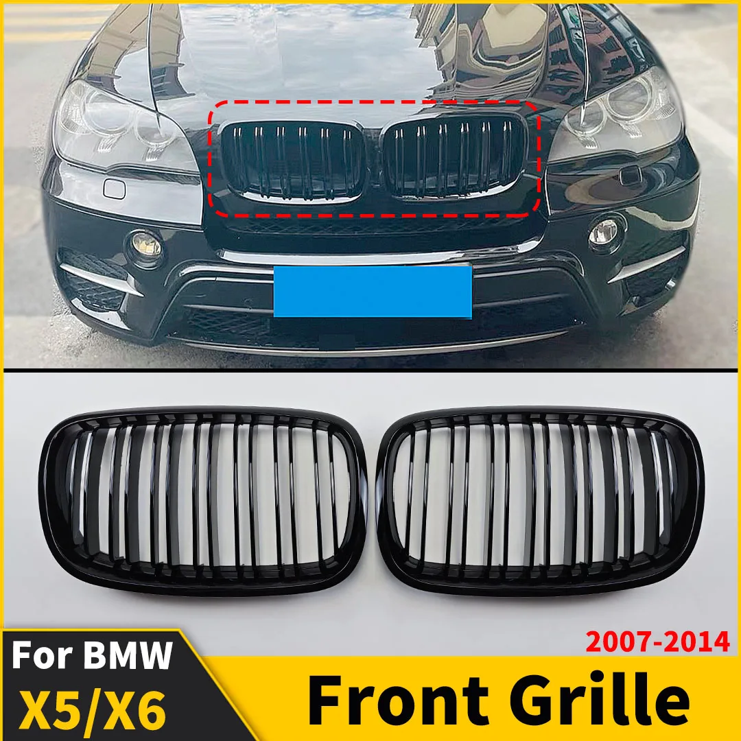 Решетка для переднего бампера, решетка для входной решетки для BMW X5 X6 E70 E71 E72 2007-2014 like 30i 30d 35i 35d 40i 40d 48i 50i 50d