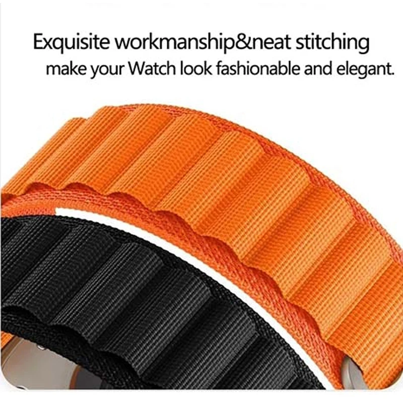 Alpine Loop Strap - Premium Sport Nylon Band, Color 2, 22mm