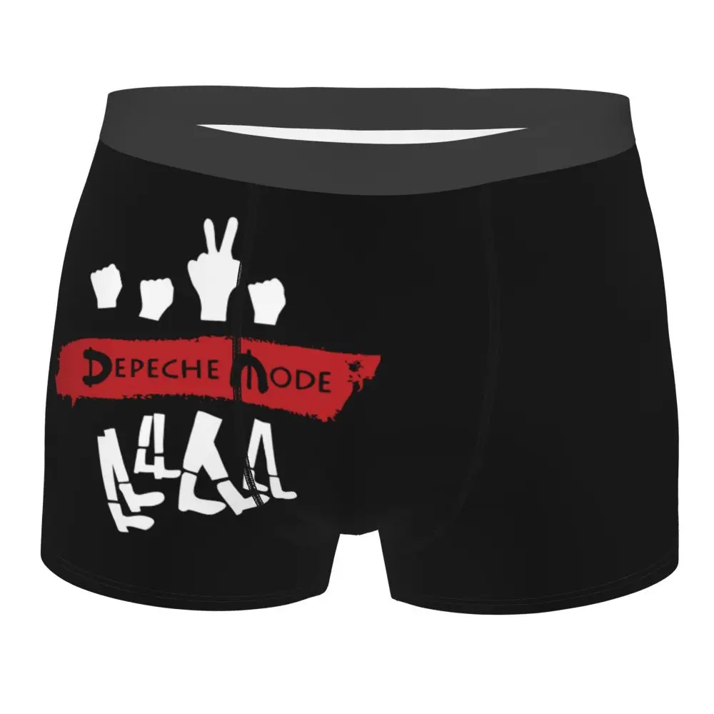 Custom Electronic Rock Depeche Cool Mode Boxers Shorts Men Briefs Underwear Cool Underpants