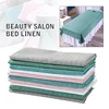 Beauty Salon Spa Bed Sheet Massage Treatment Bedspread Solid Color Cotton Soft Comfort Breathable Club Spa Bed Cover With Hole  3