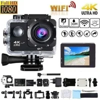 Caméra d'action Ultra HD 4K/30fps WiFi 2.0 pouces 170D casque étanche sous-marin enregistrement vidéo caméras de ski de cyclisme caméra de Sport 1