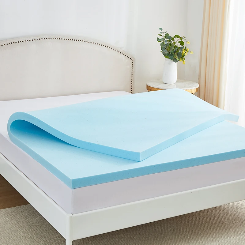 Najlepsza cena materaca 2-calowy wentylowany materac z pianki memory, infuzyjny żel chłodzący, certyfikat OEKO-TEX100