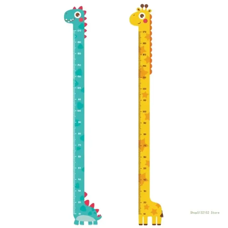QX2E Colorful Height Sticker Easy to Apply Kids Growth Chart Decal Ruler Stylish Height Meter Home Wall Ornament Decoration
