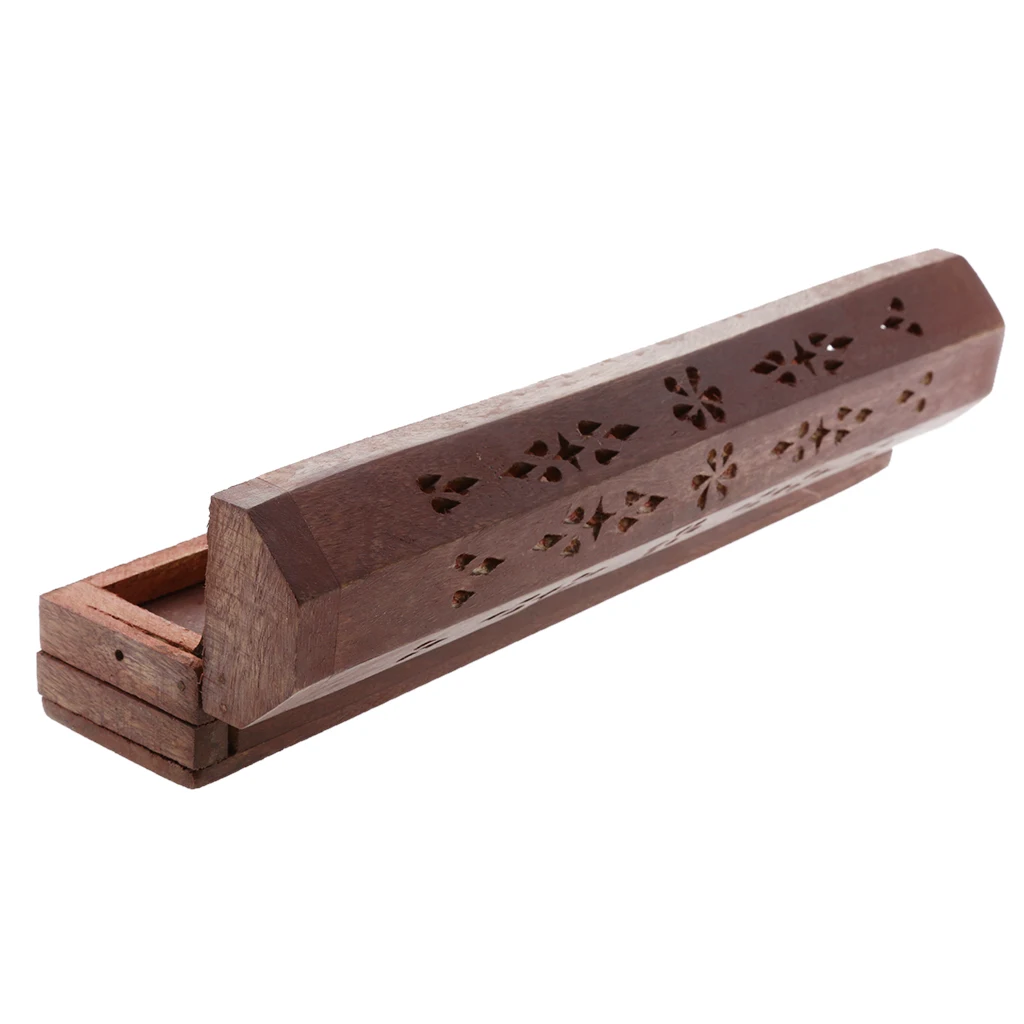 Wooden Incense Holder Insence Insense Burner Ash Catcher Traditional Hollow Out Incense Stick & Cone Ash Holder Storage Wooden Incense Holder Insence Insense Burner Ash Catcher Traditional Hollow Out Incense Stick & Cone Ash Holder Storage