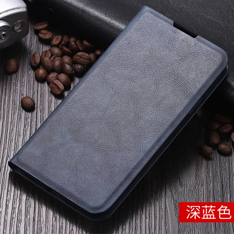 Luxury Leather Retro Book Flip Case with Magnetic Auto Closure and 360-Degree Protection