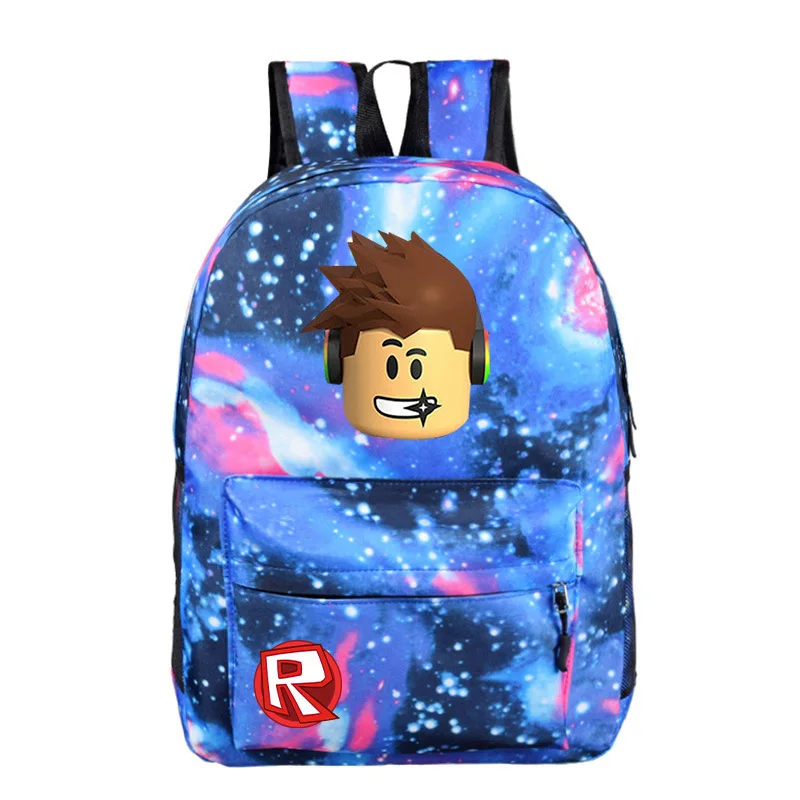 

Рюкзак ROBLOX женский и мужской, школьный ранец со звездами, сумка на плечо для компьютера