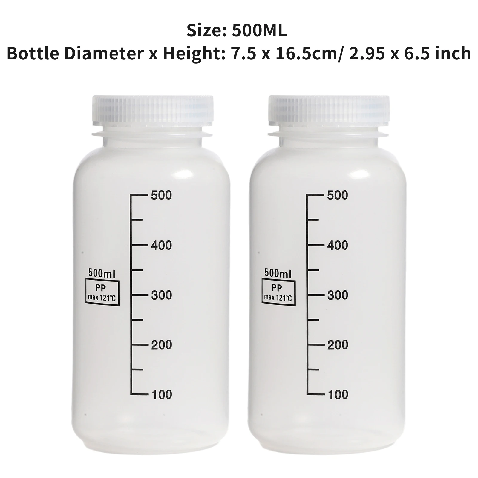 Reagent Bottle, 250mL - Wide Mouth With Screw Cap - HDPE - Eisco Labs