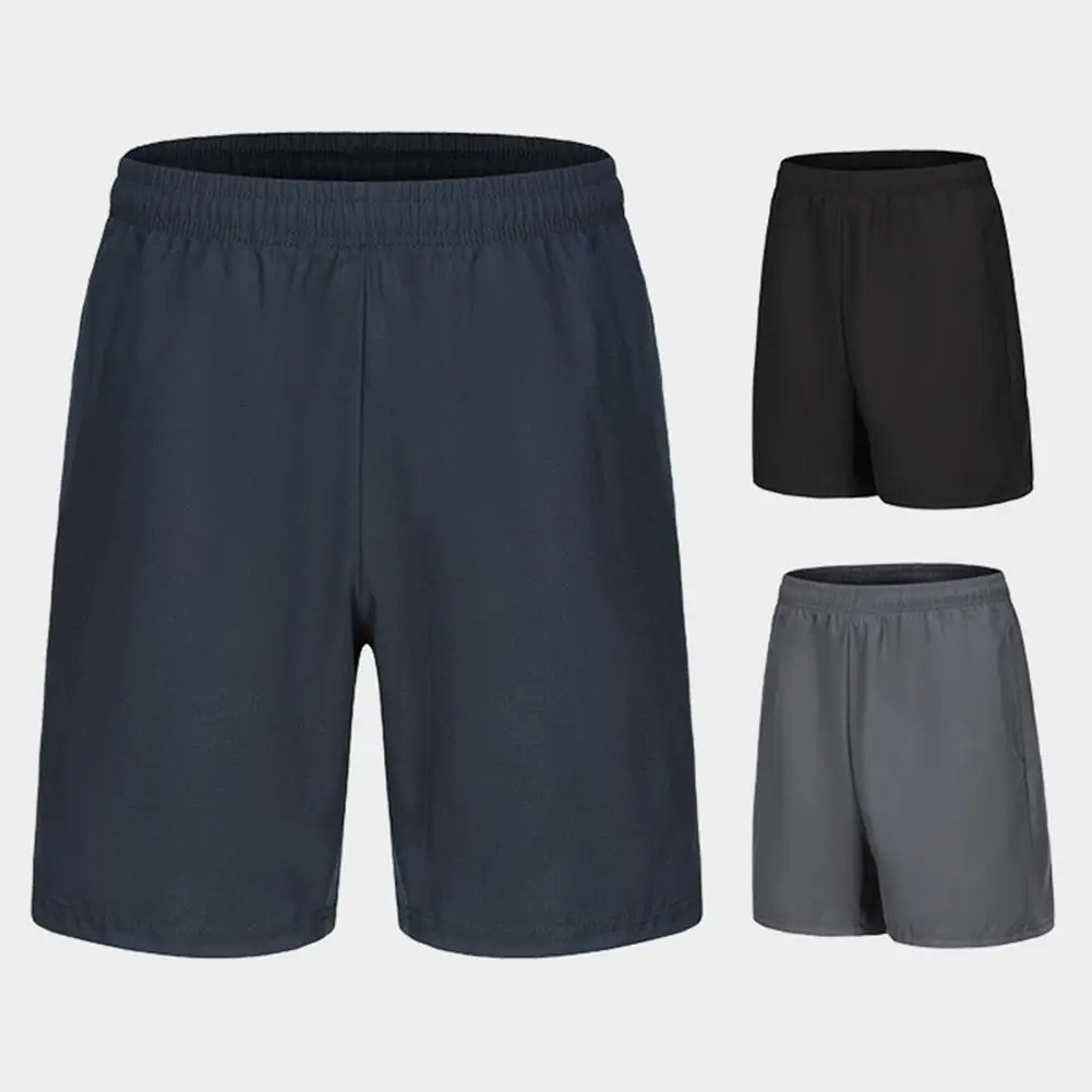 

Summer Sports Shorts Men's Elastic Waist Drawstring Casual Shorts for Summer Wide Leg Fitness Sport Shorts with Pockets Quick