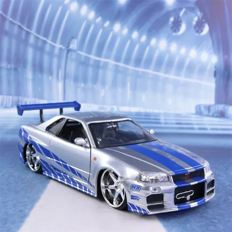 Jada Toys R34 GT-R 模型 Amazon | jada toys 1/24 FAST&FURIOUS ミニカーBRIAN'S NISSAN