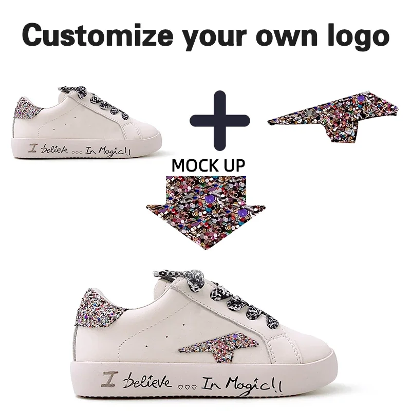 Custom Fashion Boys Casual Shoes CCDB Star Toddler Baby Kids Sneakers Footwear  Designer Leather Children Sport Shoes Girls 2