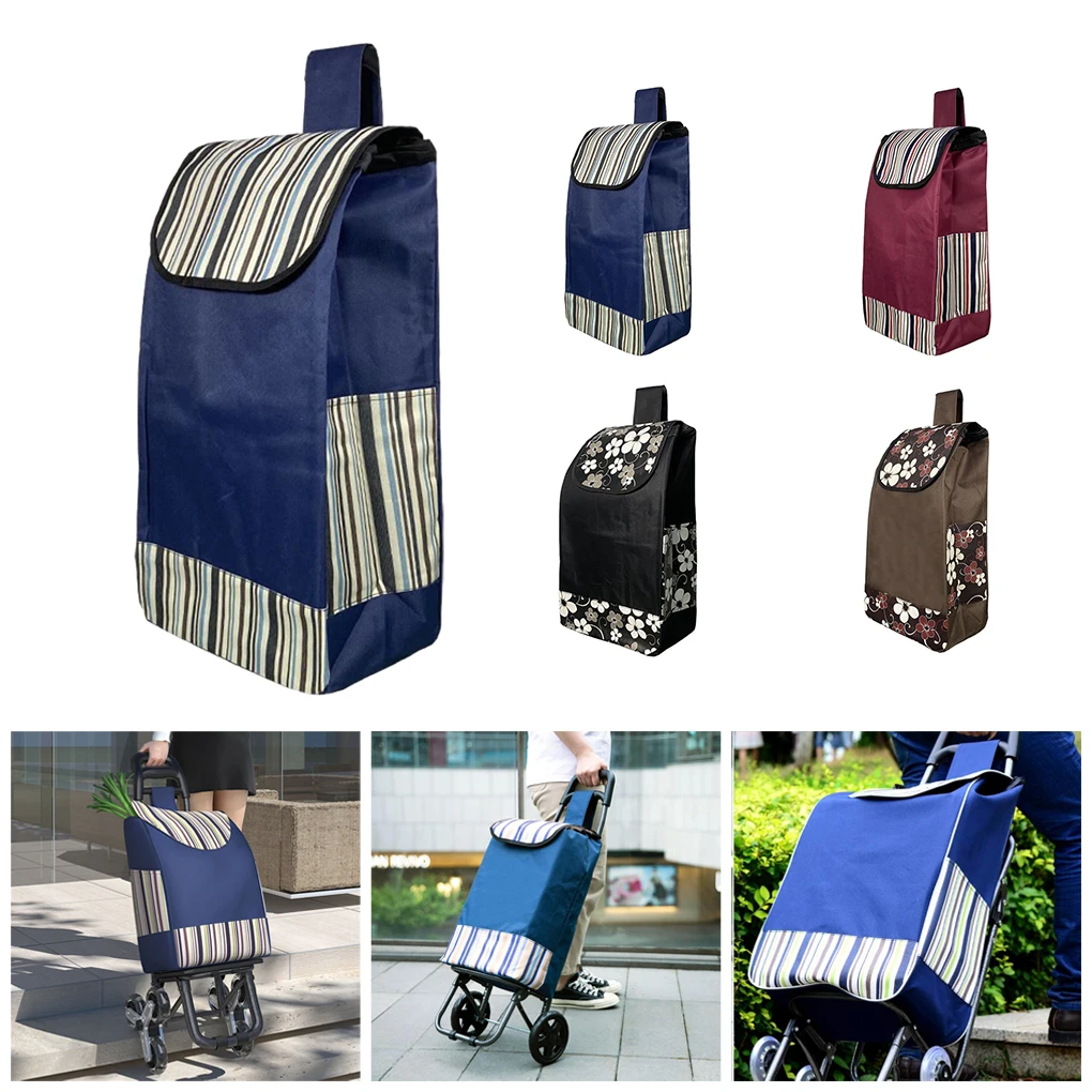 Shopping Cart Bag Grocery Shopping Trolley Oxford Cloth Hand Trolley Thickened Strong Urable Shopping Bag grocery box latch glove box buckle beige car accessories for camry xv40 2006 2011 for toyota glove box tool l r plastic car none