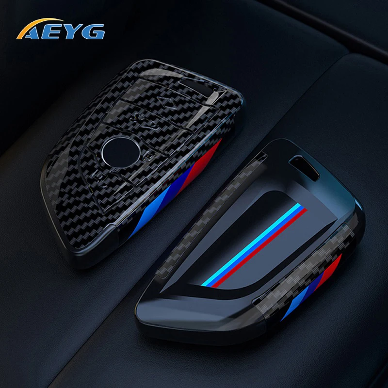 

ABS Carbon Fiber Car Key Case Cover Shell For BMW 1 3 5 6 7 Series F20 G20 G30 X1 X3 X4 X5 G05 X6 F15 G11 F48 F39 520 525 118i