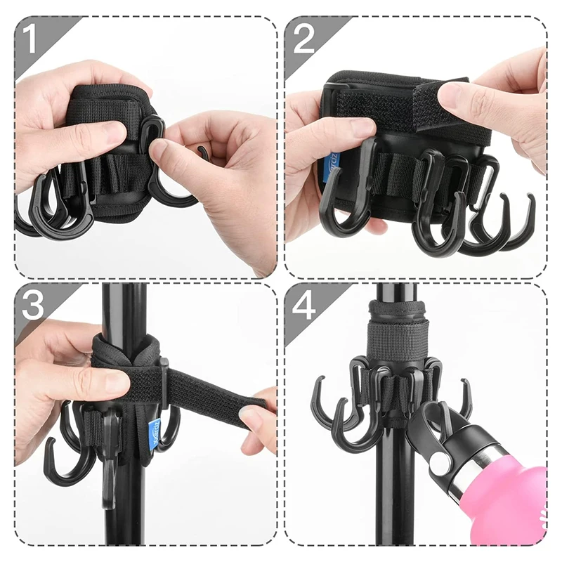튼튼한 비치 우산 걸이 후크, 6 후크 비치 액세서리, 수건 카메라 가방, 옷 행어 캠핑 거치대 여행 클립