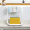 1Pc Kitchen Sink Dishrag Sponge Storage Rack Dish Cloth Drying Rack Sponge Drain Water Hollow Tray Kitchen Accessories Organizer 3