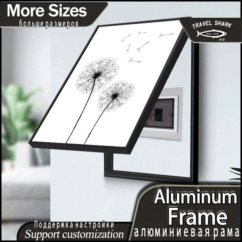 

Decorative Painting Electric Box Black White Abstract Pictures Posters Prints Canvas With Frame Wall Art Living Room Home Decor