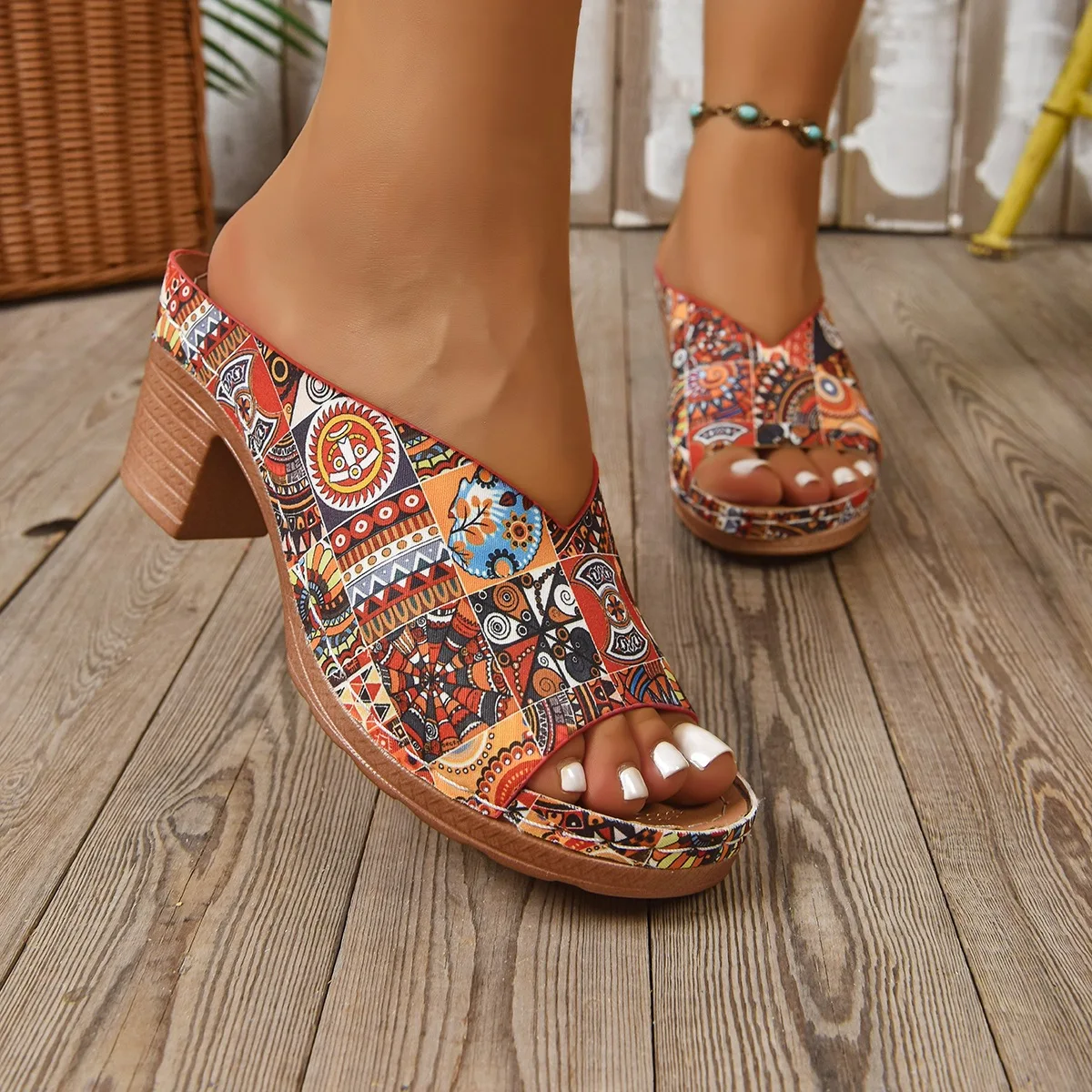 Women Shoes Fashion Sandals Wedge Women Shoe Open Toe Slide Women's Sandals Beach Footwear Female Slippers Zapatos De Mujer