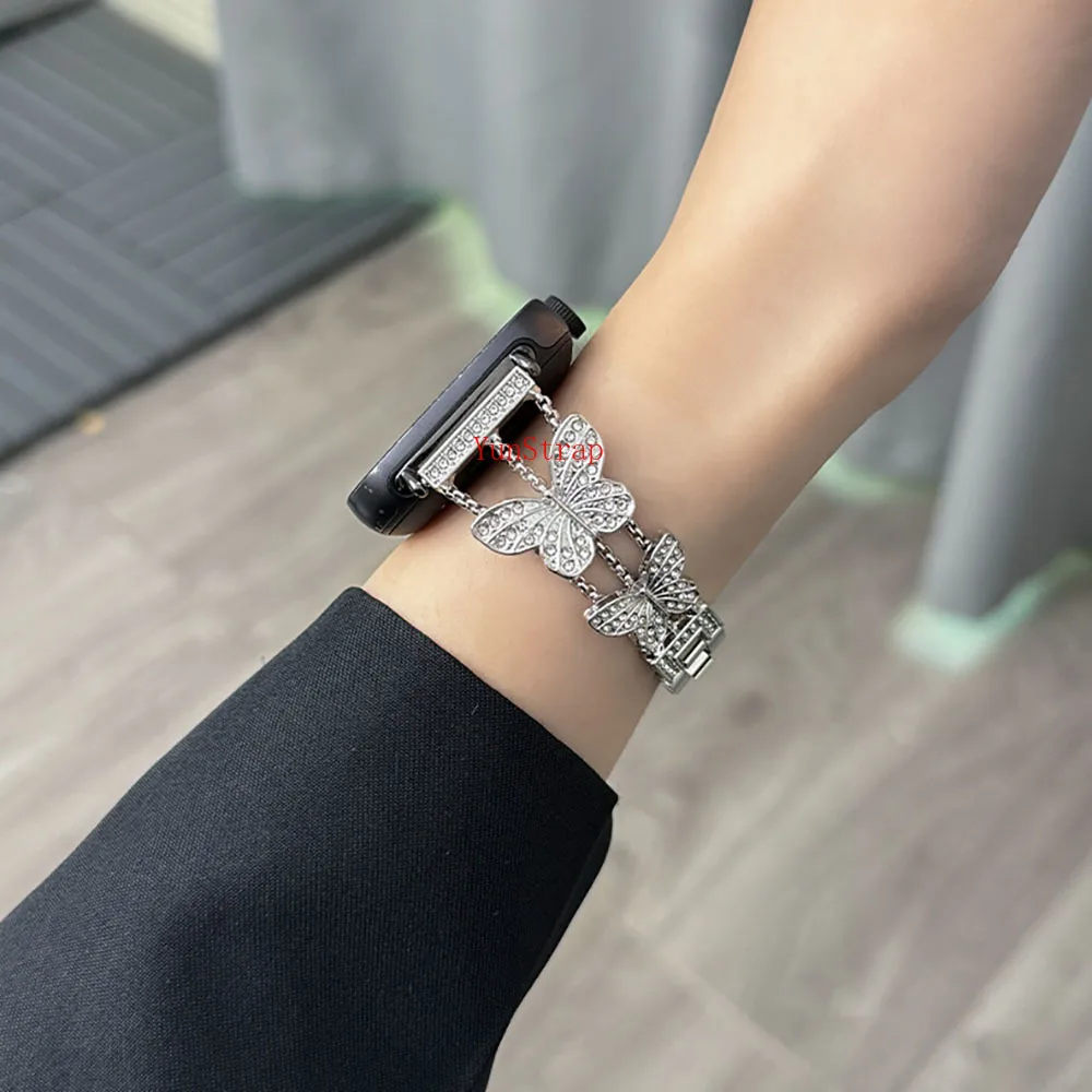 Elegant Butterfly Style Watch Strap - 20/22mm Bracelet