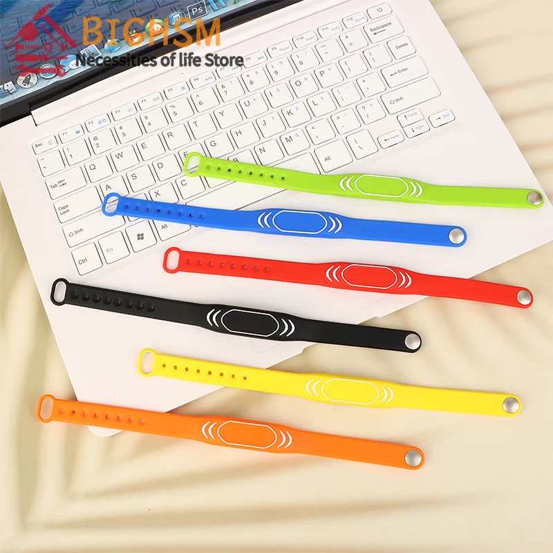 ID 125Khz T5577 Clone Copy Bracelet EM4305 Replicable Writable Waterproof Wristband Key Rfid Copier Badge Access Control Token 4