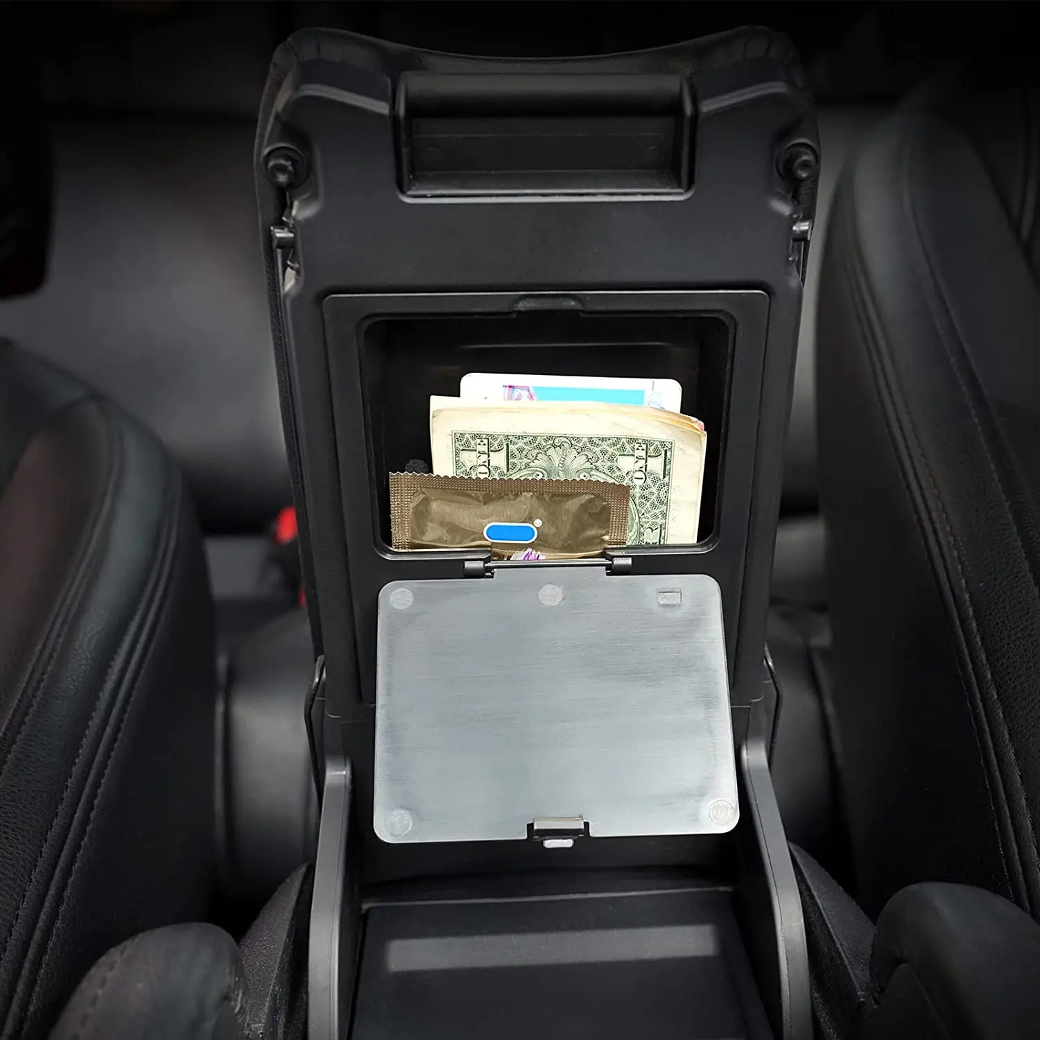 Center Console Hidden Storage Box For Honda Civic 10th 2016 2017 2018 2019 2020 2021 Hatchback Si Coupe Type R Accessories