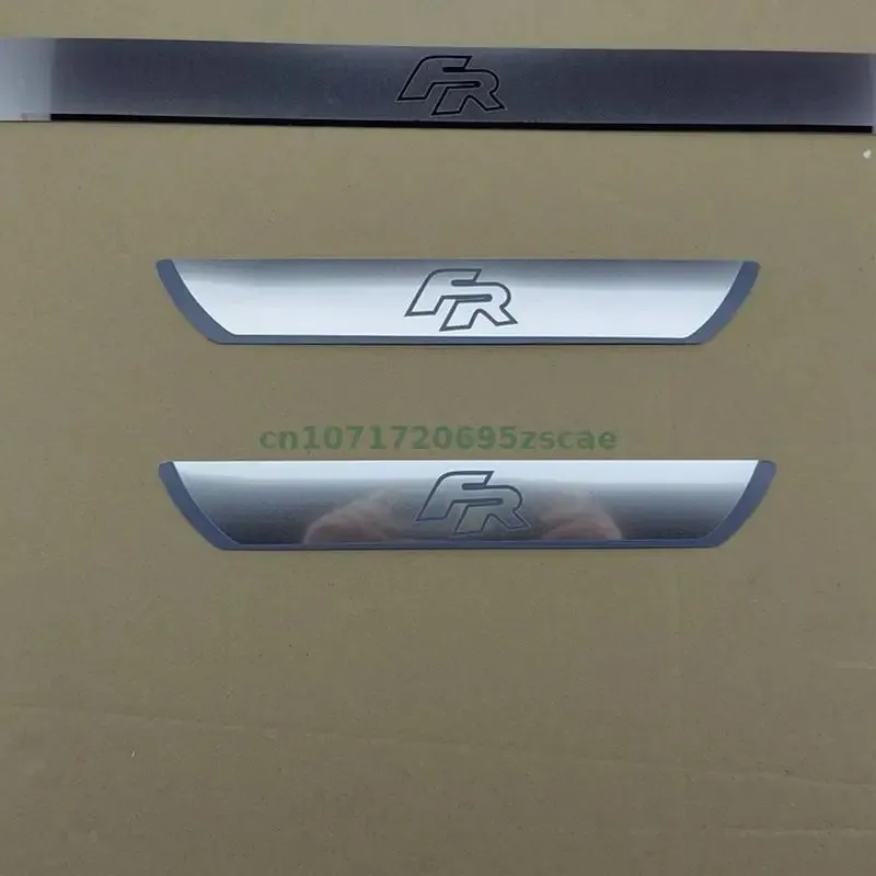 Car Stickers FR Stainless Steel Door Sill Cover for SEAT LEON ARONA ATECA