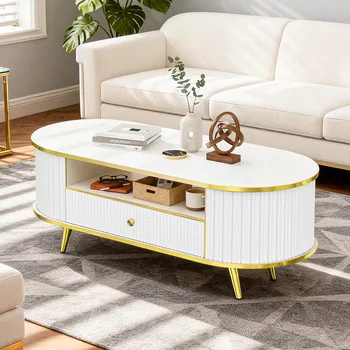 LED Fluted Coffee Table 1