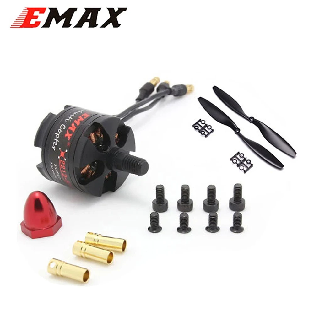 

EMAX 2212 MT2213 935KV Brushless Motor CW CCW with 1045 Propellers 3-4S for F450 F550 X525 Multicopter Quadcopter RC FPV Drone