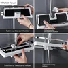 Bathroom Shower Storage Rack Organizer No Drilling Lifting Rod Shower Head Holder Shower Gel Shampoo Tray Holder Pole Shelves 1