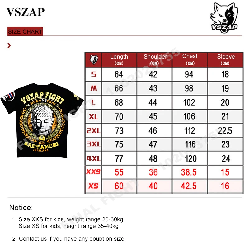 Muay Thai Boxing T-Shirt Gym MMA Martial Arts Mens Cotton T-Shirt Kickboxer Karate Kickboxing Training Shirt Vszap