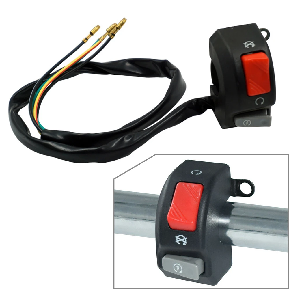 

12V Motorcycle 7/8" Handlebar Headlight Fog Light Horn ON OFF Start Kill Switch For Motorbike ATV Sport Dirt Electric Bike Moto