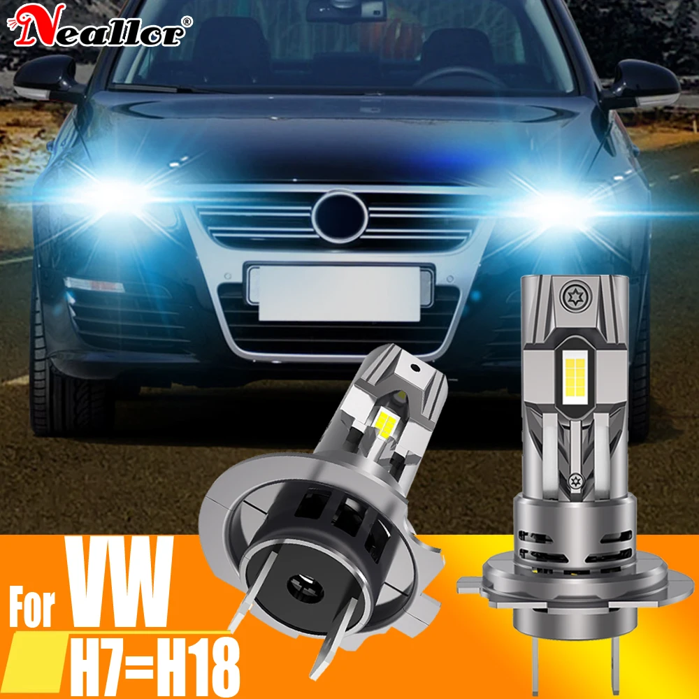 High-Performance H7 LED Canbus Headlight Bulb, 12V