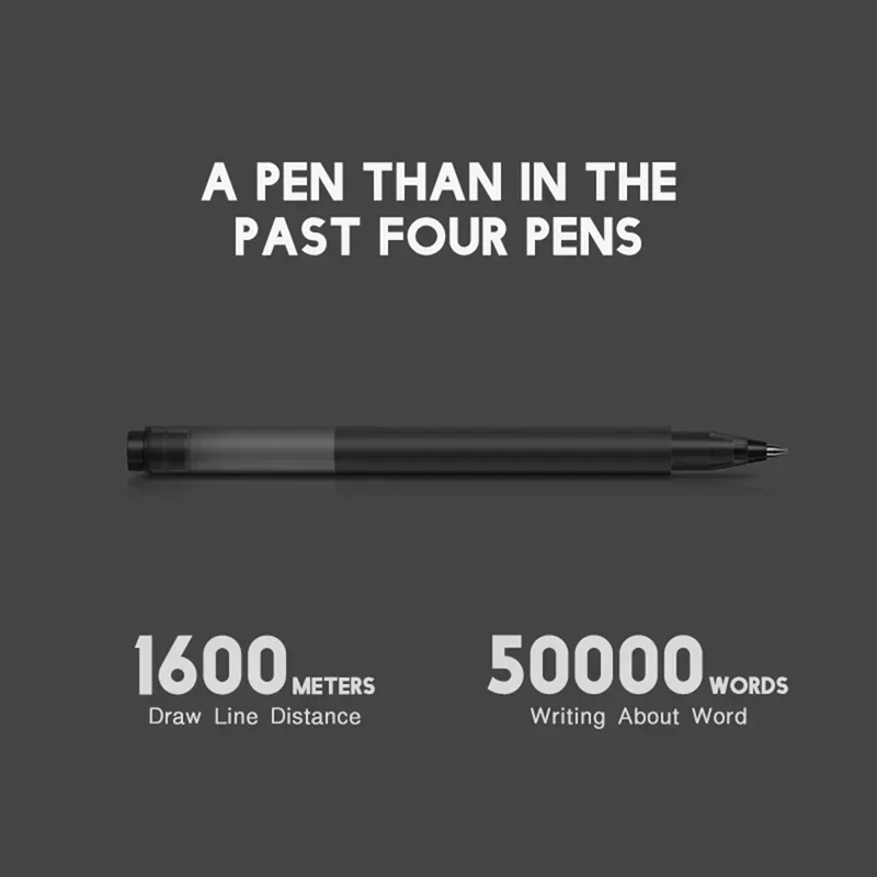 Xiaomi Mijia Gel Pen Super Durable Sign Pen Black 10pc Set Smooth Switzerland Refill Mikuni For Writing Office 0.5mm Signing Pen 2