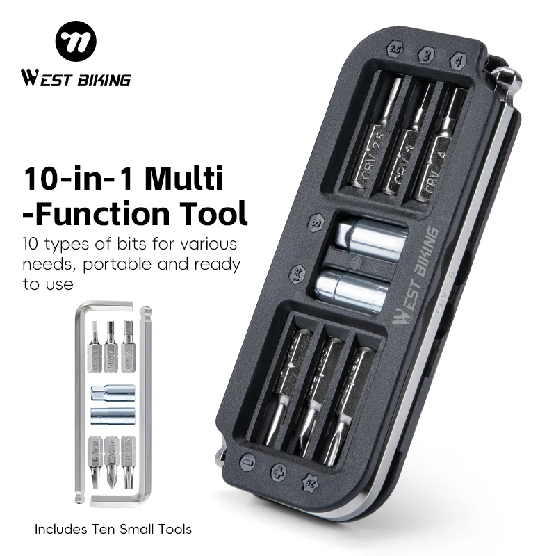 ÉQUIPEMENT CYCLISTE PORTABLE 15 en 1 kit d'outils de réparation de vélo clé EUR 18,50 - FR