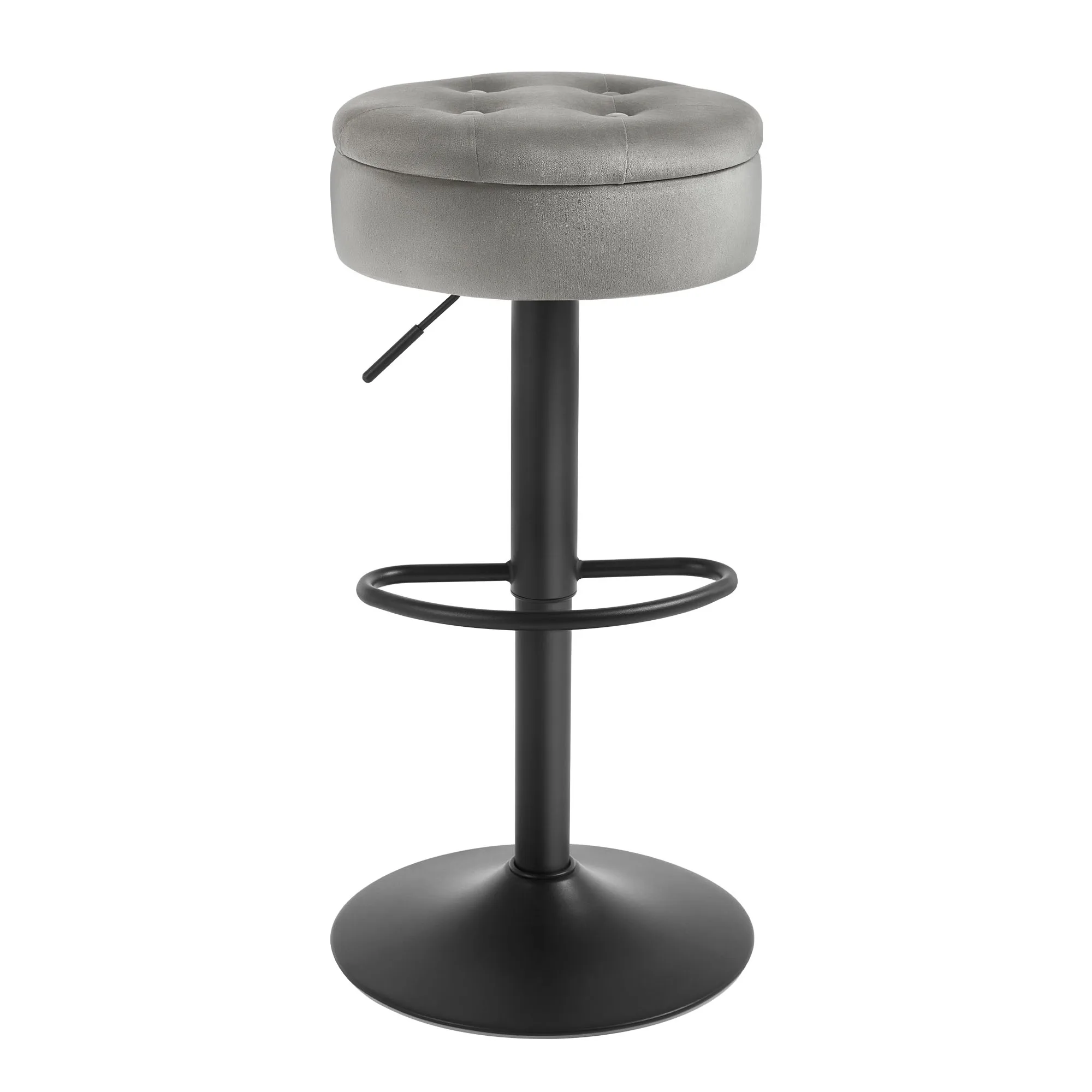WOLTU 1 Stück Barhocker höhenverstellbar 360° ° Drehbarer Barstuhl mit Rückenlehne, Thekenhocker, Bistrikhocker für Küche, Kneipe – Detail 18