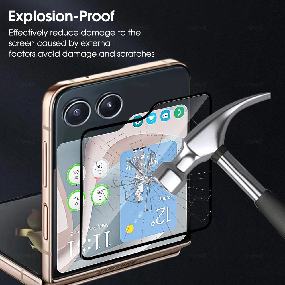 Anti-Spy Back Camera Lens Film & External Tempered Glass Screen Protector