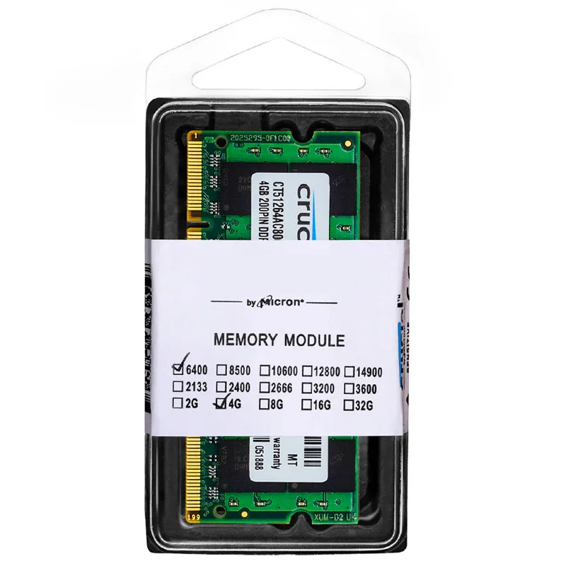 Mémoire DDR2 Elpida EBE10UE8AFFA-8G-F 1Rx8 PC2-6400U-666 240 broches