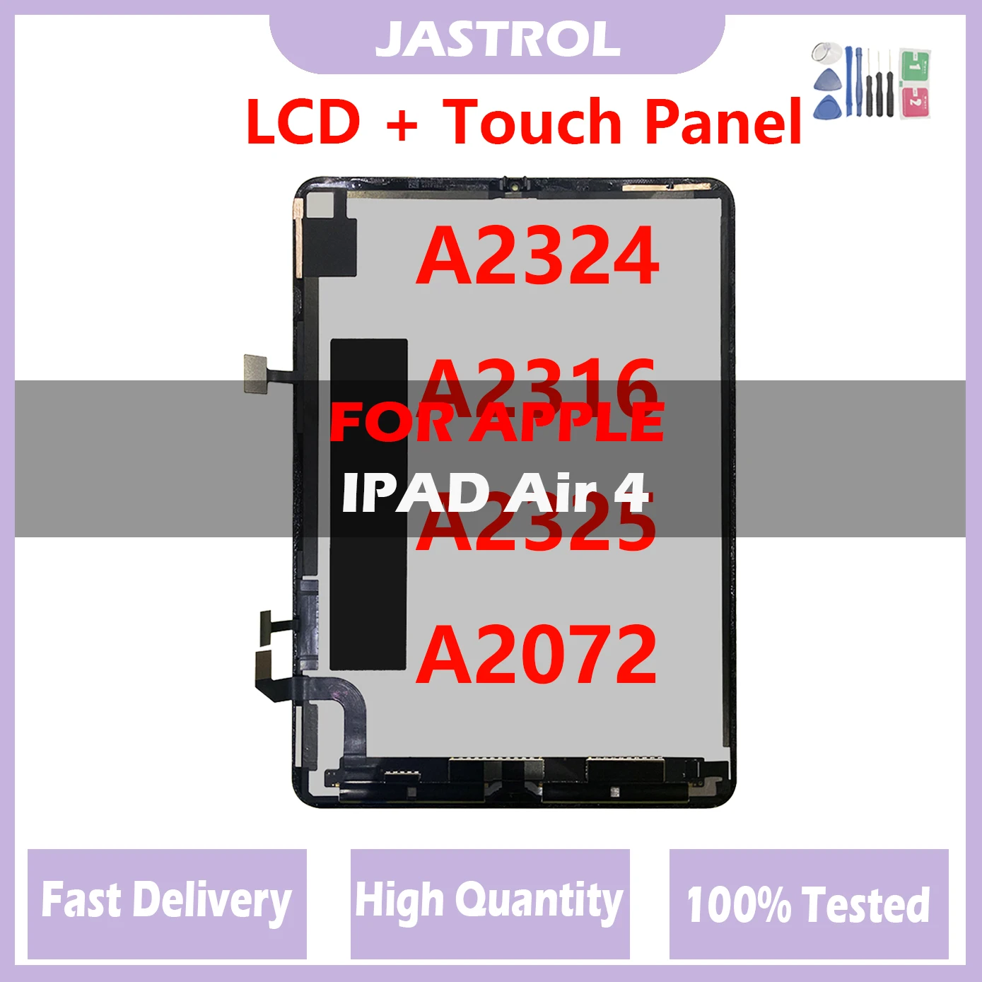 Originale Lcd Per Apple Ipad Air 4 4Th Gen Air4 2020 A2324 A2316 A2325 A2072 Schermo Lcd Touch Digitizer Assembly Panel Sostituire