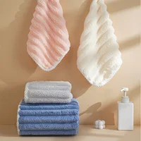 Hand Towels New Tiny Candy Striped Handkerchief Towel Super Soft and Absorbent Household All Seasons Universal 1